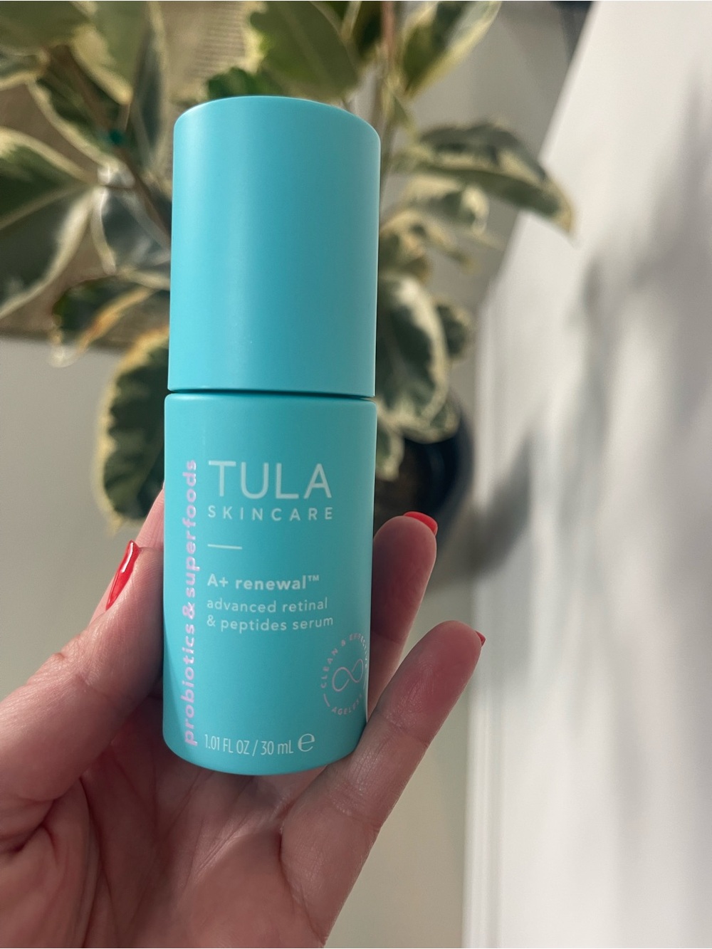 New - Tula Skincare A+ Renewal Serum - Turquoise Blue